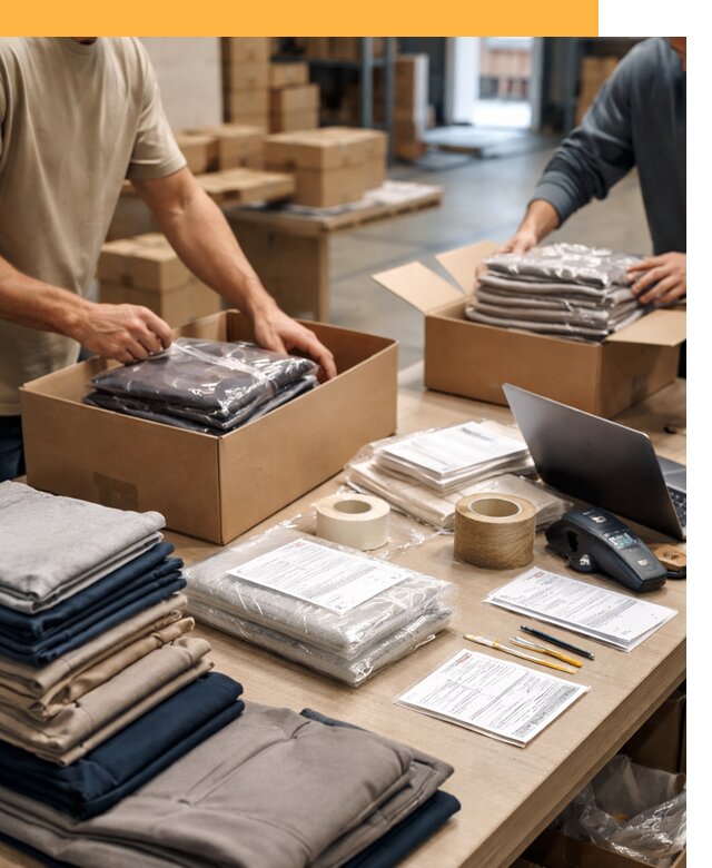 Перевозка одежды по миру от 7656 руб. с таможенным оформлением