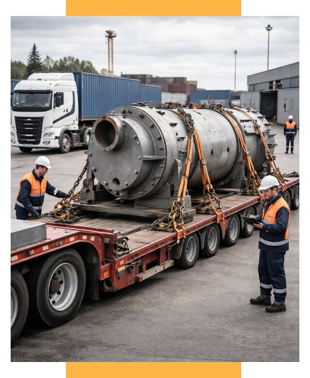 Перевозка тяжеловесных грузов под ключ от 153120 р. | СетСервис-Нву