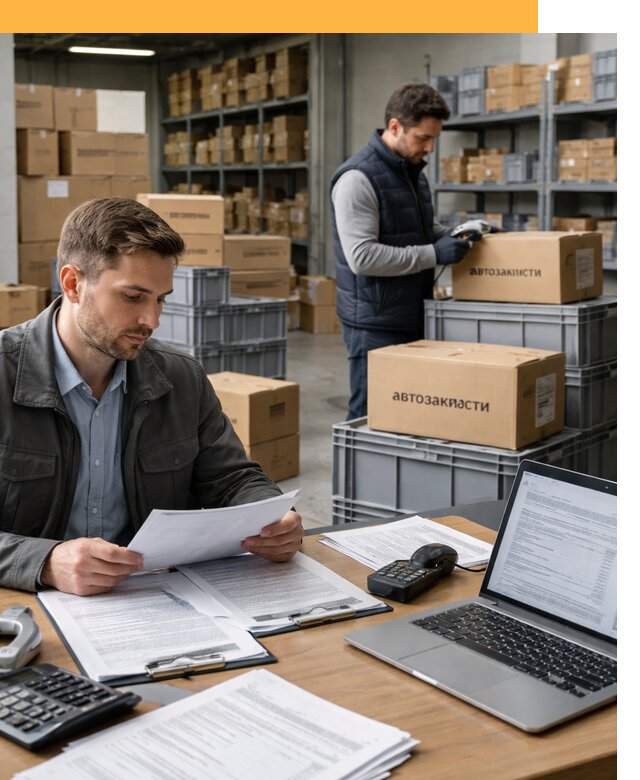 Таможенное оформление автозапчастей по выгодным тарифам от 8677