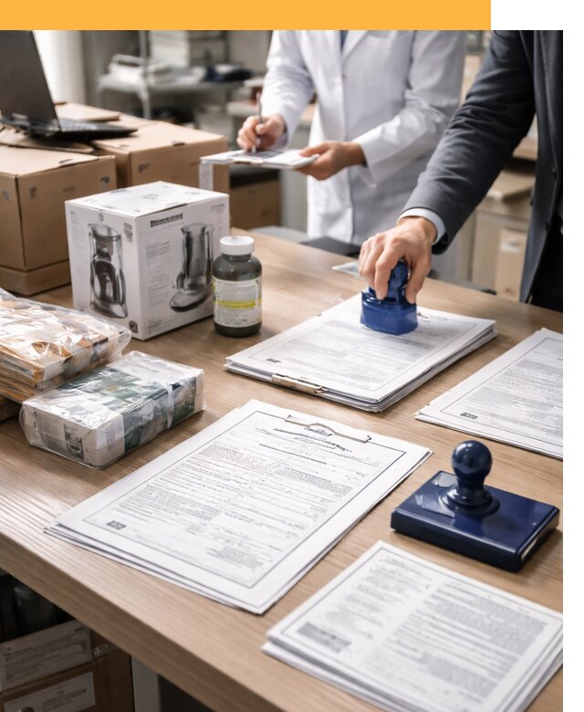 Сертификация импортных товаров от 12250 с таможенным сопровождением