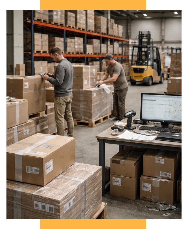 Склад консолидации в Европе от 6635 р., услуги СетСервис-Нву